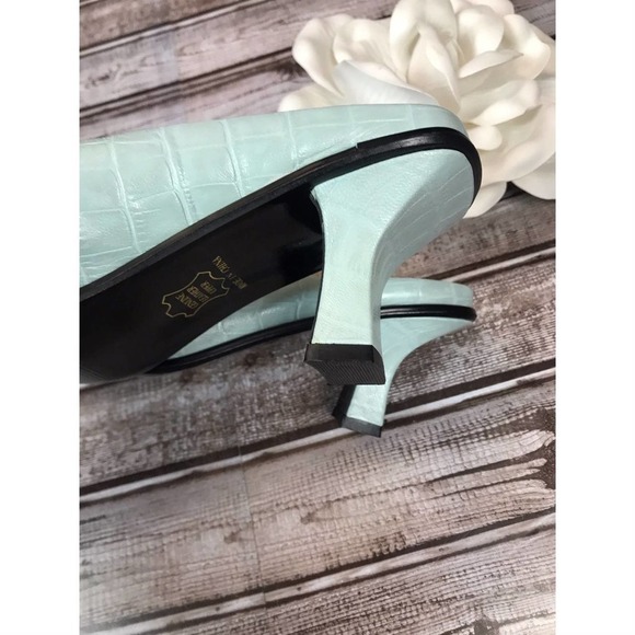 Marquise Leather embossed mules 0767 - Picture 4 of 6